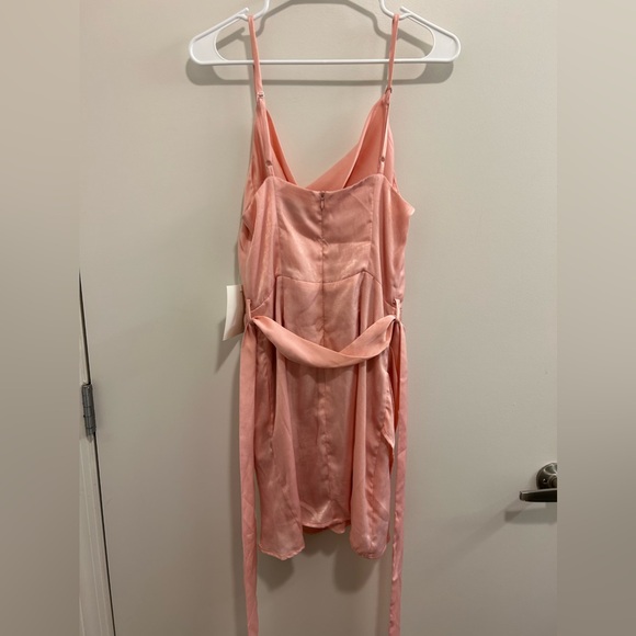 NWT Olia Clothing Here With Us Satin Mini Dress in Pink - Picture 6 of 10